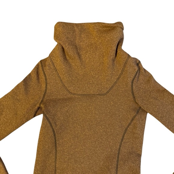 Arc'teryx Desira Sweater Knit Pullover Mock Turtleneck Brown Extra Small - Picture 3 of 6